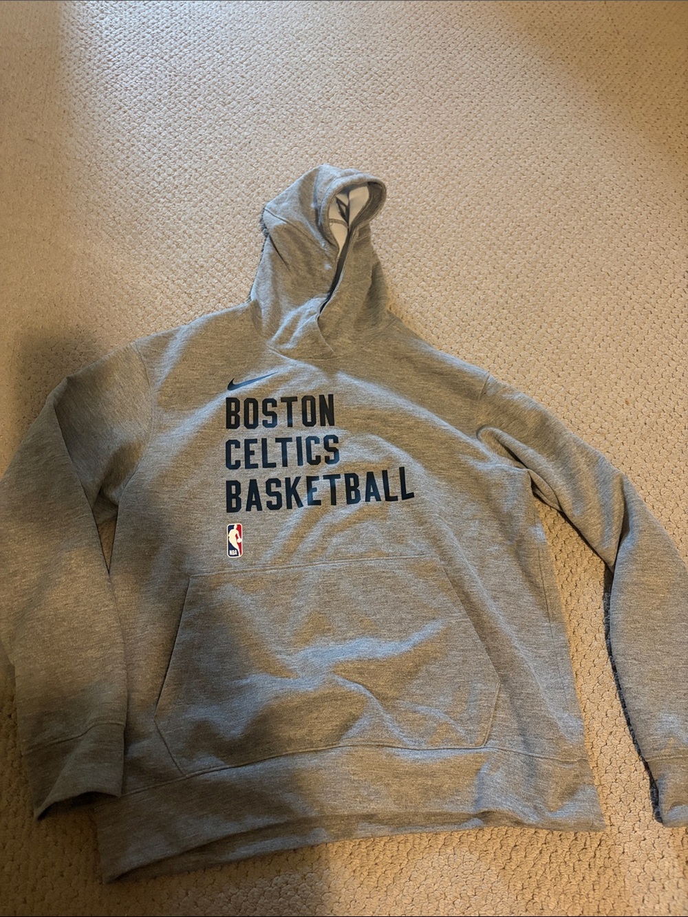 Nike Gray Boston Celtics Basketball Pullover Hoodie